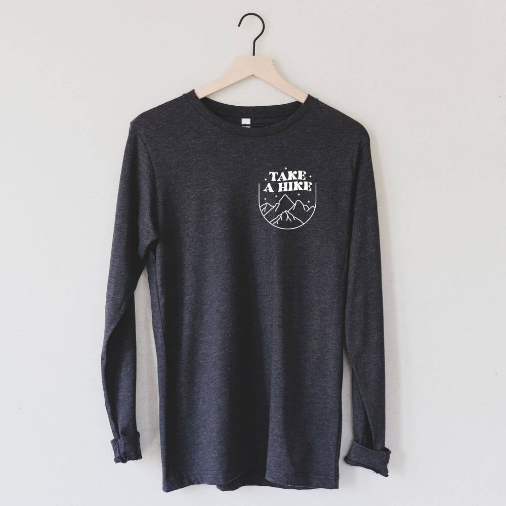 Nature Take a Hike Print on Pocket Eco-Friendly Tshirt